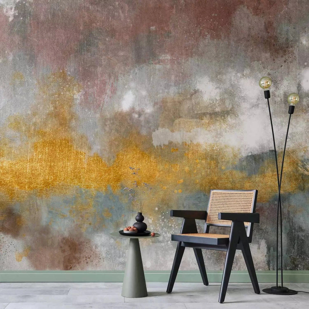 Fototapetes - eklektiska abstrakta kompozīcija boho stilā - interjerā G-ART
