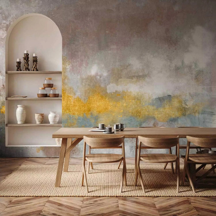 Fototapetes - eklektiska abstrakta kompozīcija boho stilā - interjerā G-ART