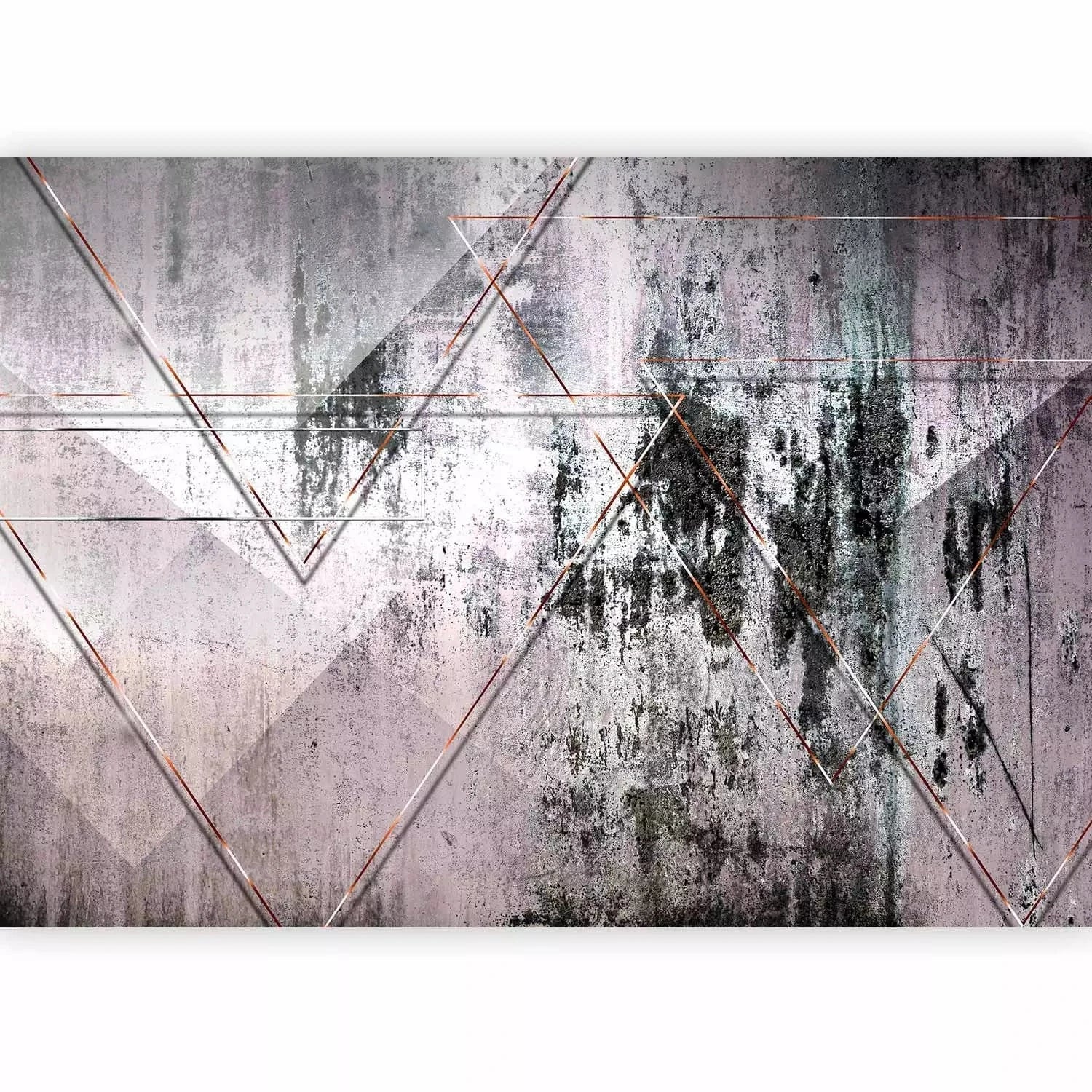 Fototapetes - Ģeometriskā siena - moderns ģeometrisks raksts G-ART