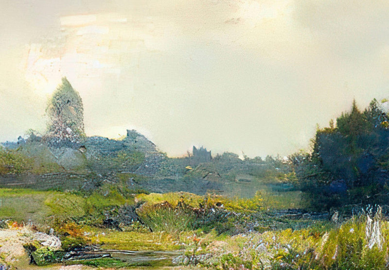 Fototapetes - Gleznota ainava Monē stilā, 151024 G-ART