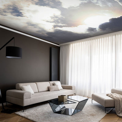 Wall Murals for the ceiling - Sky with clouds and sun rays, 159920 G-ART
