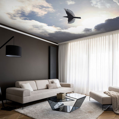 Wall Murals for the ceiling - Flying bird on a blue sky background, 159919 G-ART