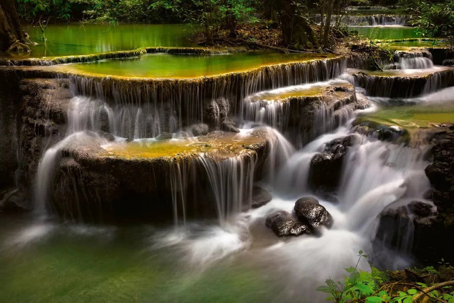 Fototapetes ar ūdenskritumu - Huai Mae Khamin ūdenskritums, 375x250 cm D-ART