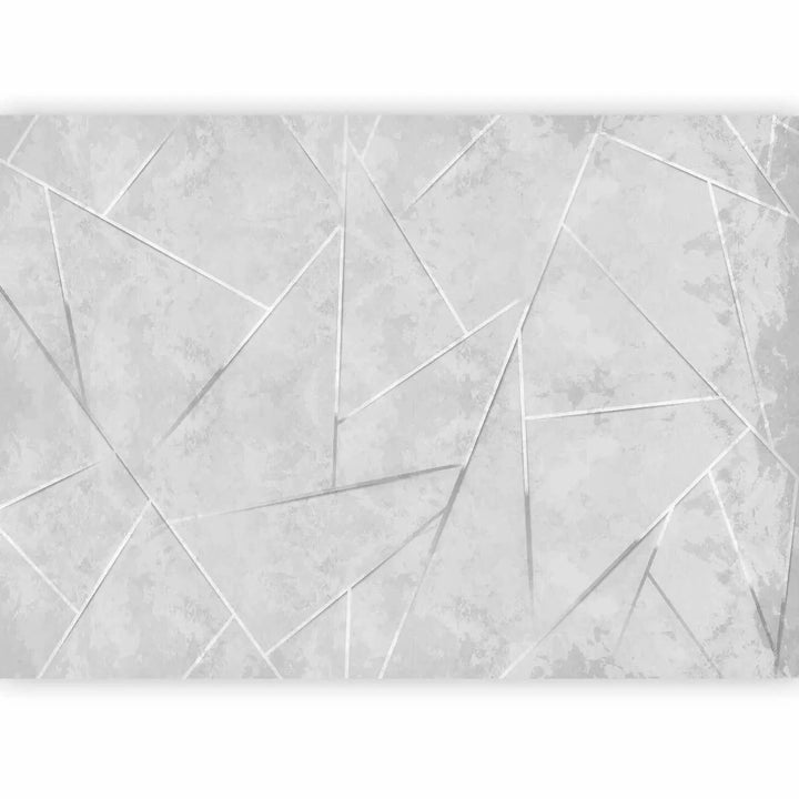 Fototapetes - Industriālā ģeometrija pelēkā krāsā - interjerā G-ART