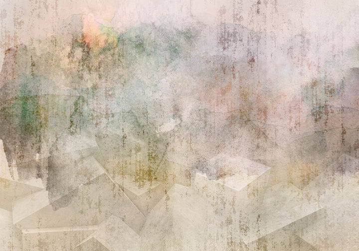 Abstrakti valokuvatapetti, jossa on 3D-geometrisia kuutioita Tapetenshop.lv