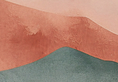 Fototapetes - Kalnu ainava - kompozīcija terakotas krāsā, 159457 G-ART