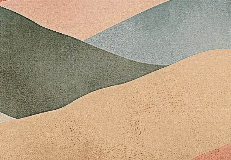 Fototapetai - Kalnų kraštovaizdis - kompozicija iš terakotos, 159457 G-ART