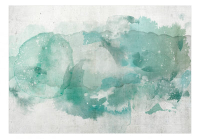 Wall Murals - Composition with watercolor, peppermint spots - 137223 G -art