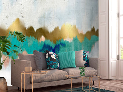 Wall Murals - Colorful composition depicting waves - 138462 G -art