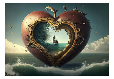 Fototapetes - Kuģis sirdī - sirreāla ainava Dalī stilā, 151023 G-ART