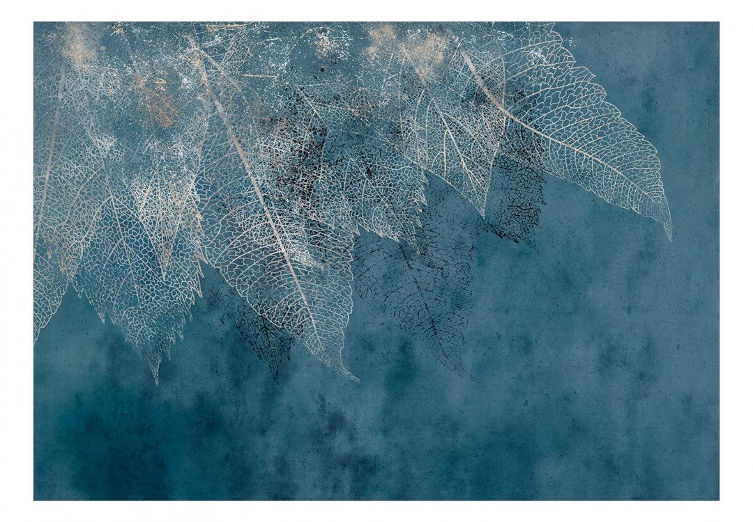 Fototapetes - Lapas vējā, zilā krāsā, 138444 G-ART