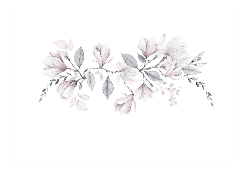 Fototapetes - Magnolijas ziedēšana, rozā un pelēkos toņos, 143173 G-ART