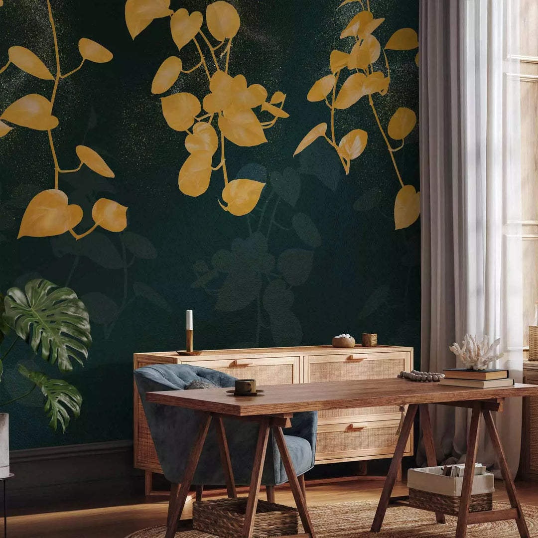 Fototapetes - Mākslinieciski augi, kas mirdz gaismas starojumā, 151284 G-ART