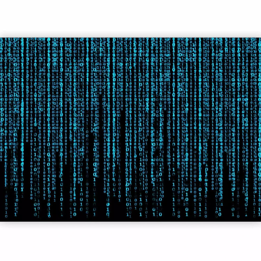 Fototapetes - Matrix stila skaitļu binārais kods - zilā krāsā G-ART