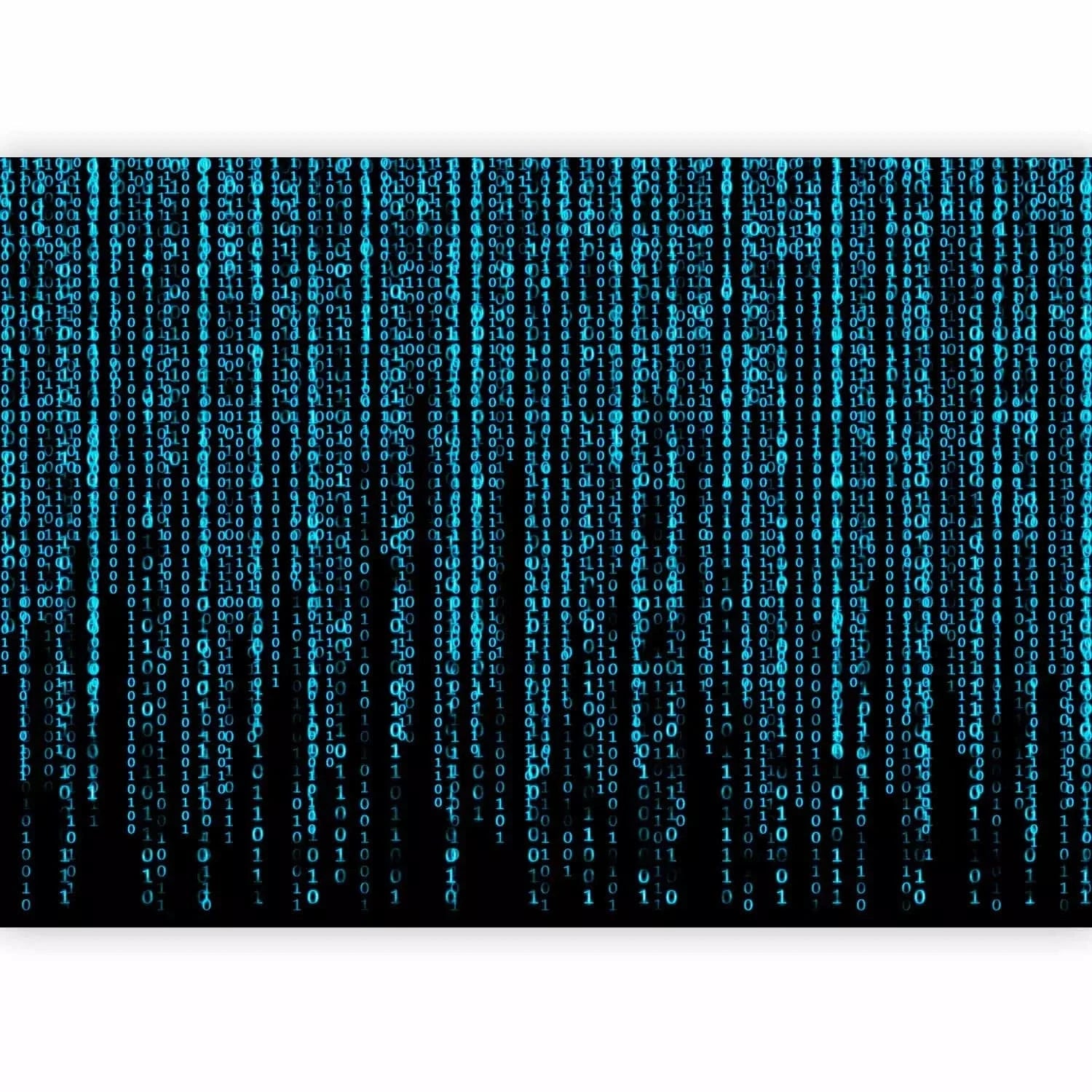 Fototapetes - Matrix stila skaitļu binārais kods - zilā krāsā G-ART