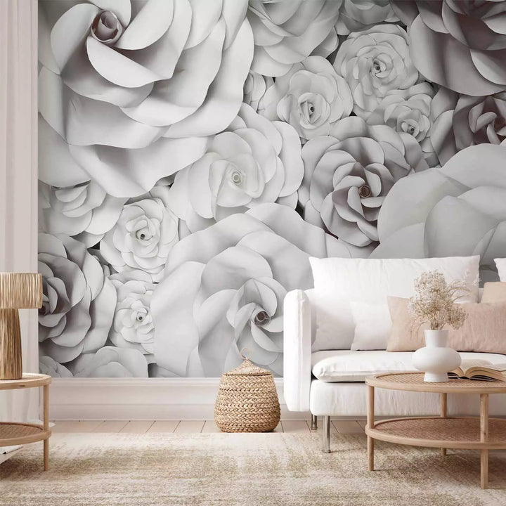 Fototapetes - Melnbalts rožu pušķis | stilizets dizains G-ART