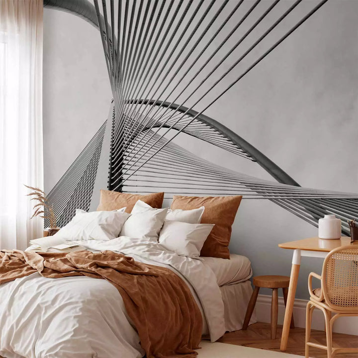 Modernas fototapetes - Melnbalts tilta fragments - 150971 G-ART