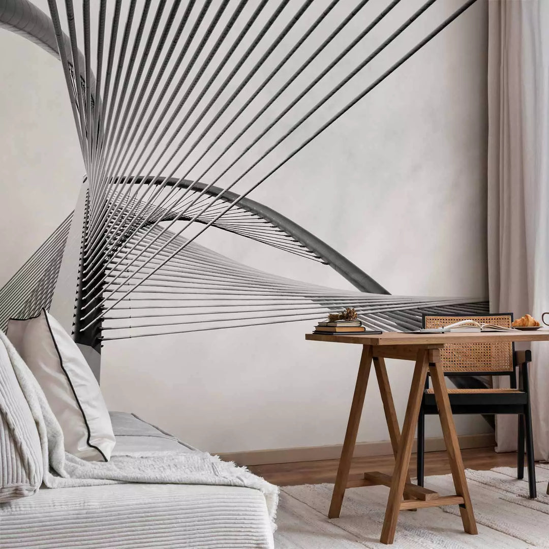 Modernas fototapetes - Melnbalts tilta fragments - 150971 G-ART