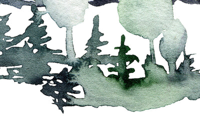 Fototapetes - Minimālistiska kalnu ainava pelēkās krāsās, 150967 G-ART