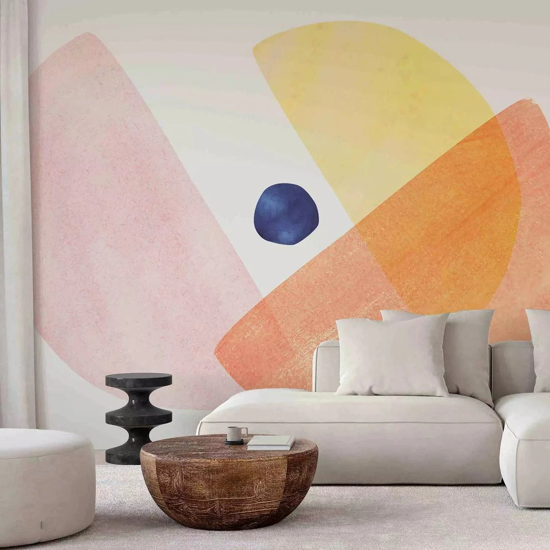 Fototapetes - minimalistiska kompozīcija ar maigām, apaļām formām G-ART