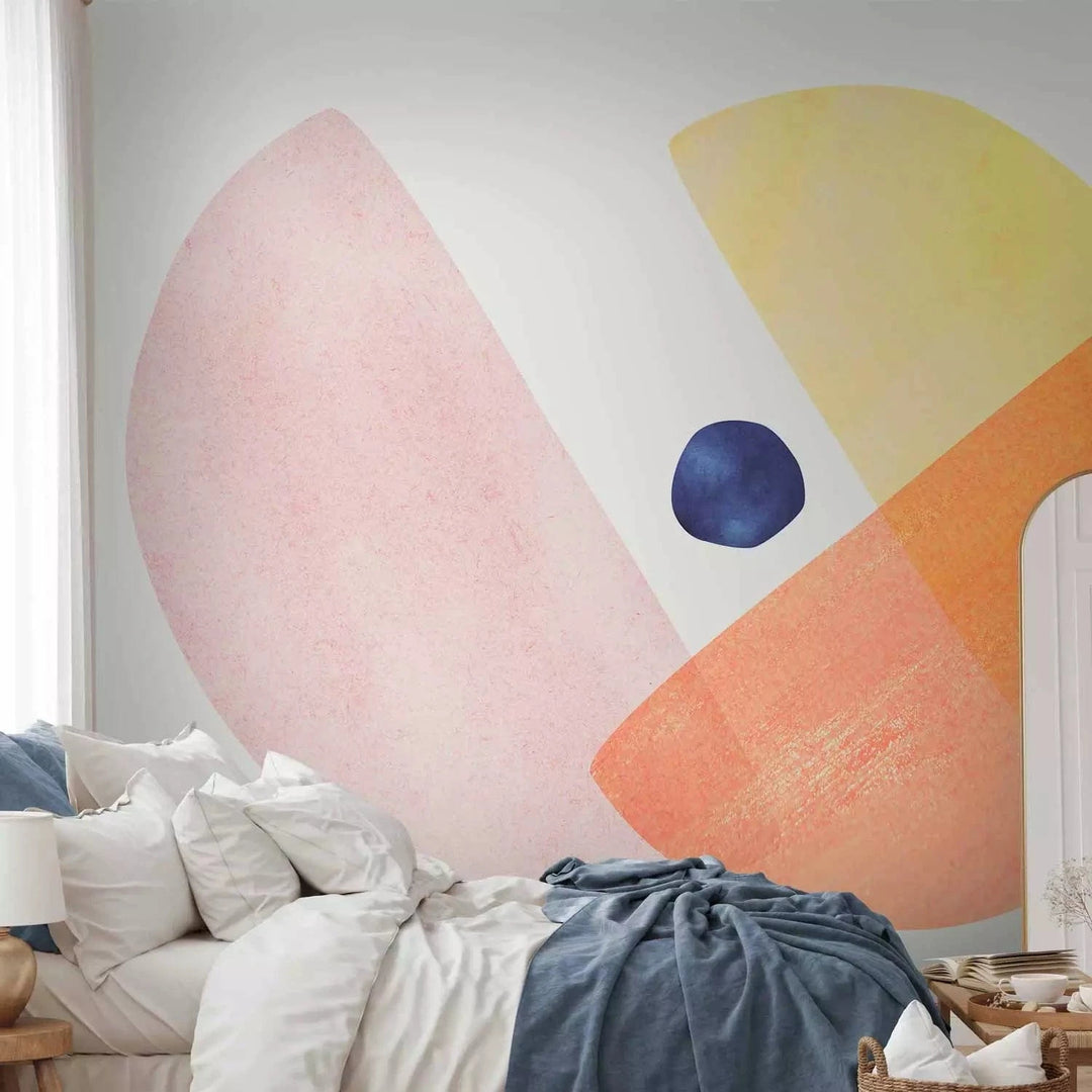 Fototapetes - minimalistiska kompozīcija ar maigām, apaļām formām G-ART