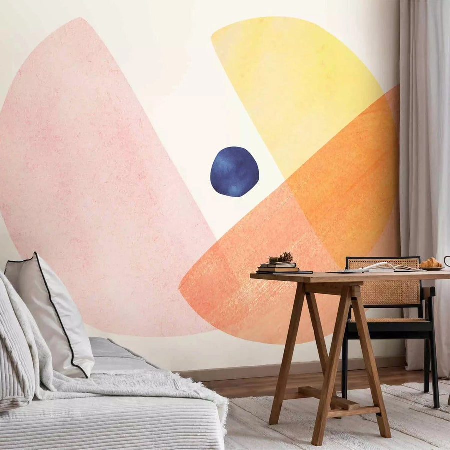 Fototapetes - minimalistiska kompozīcija ar maigām, apaļām formām G-ART