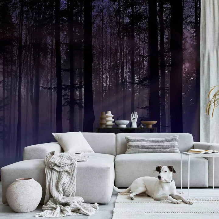 Fototapetes - Mistisks mežs violetos toņos - 128766 G-ART