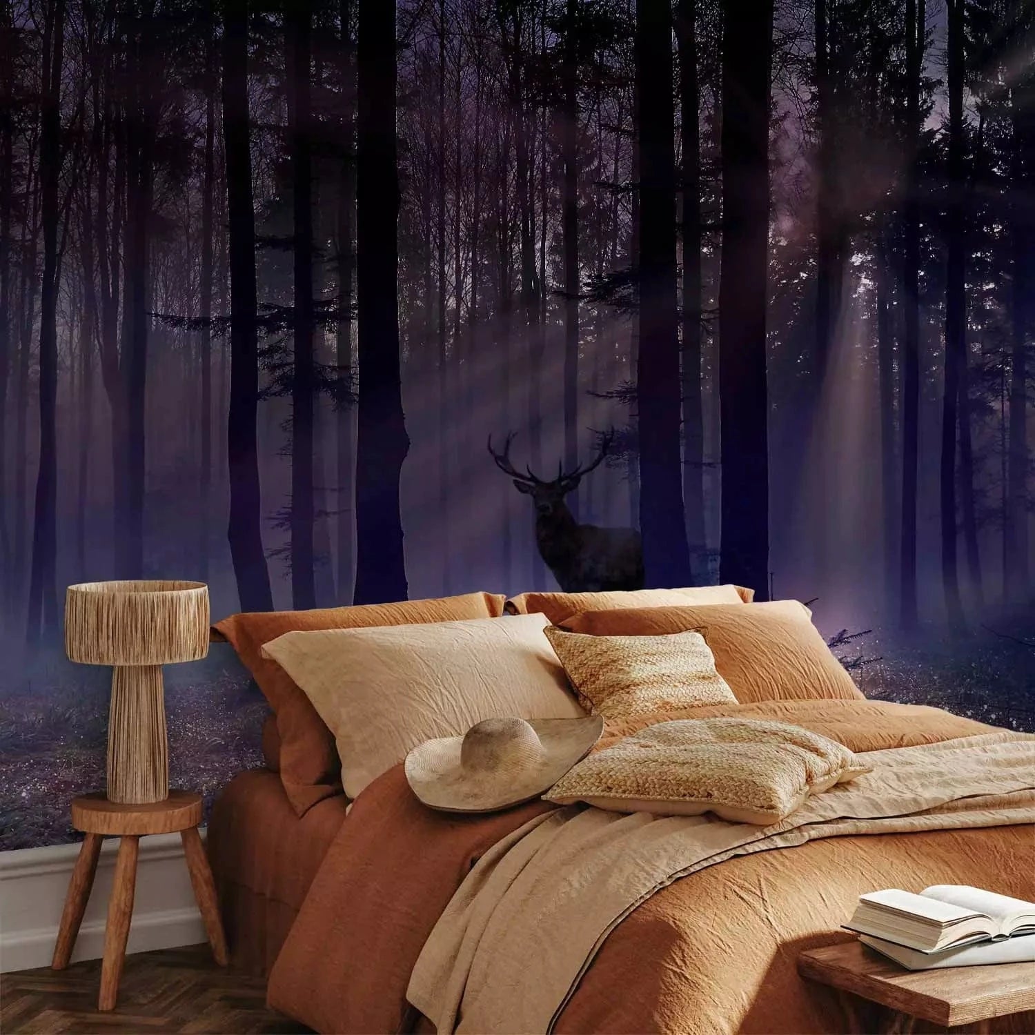 Fototapetes - Mistisks mežs violetos toņos - 128766 G-ART