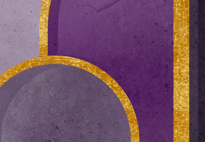 Fototapetes Artdeco grafika violetos toņos ar abstraktu motīvu, 138286 G-ART