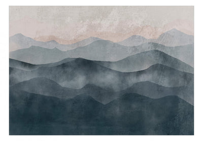 Fototapetes - Mūsdienīga abstrakcija ar kalnu ainavu, 138166 G-ART