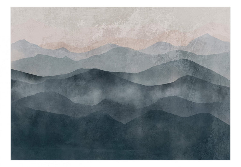 Fototapetes - Mūsdienīga abstrakcija ar kalnu ainavu, 138166 G-ART