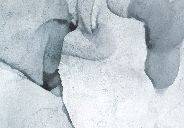 Pelēkas fototapetes - Mūsdienīga abstrakcija imitē marmoru - 138239 G-ART