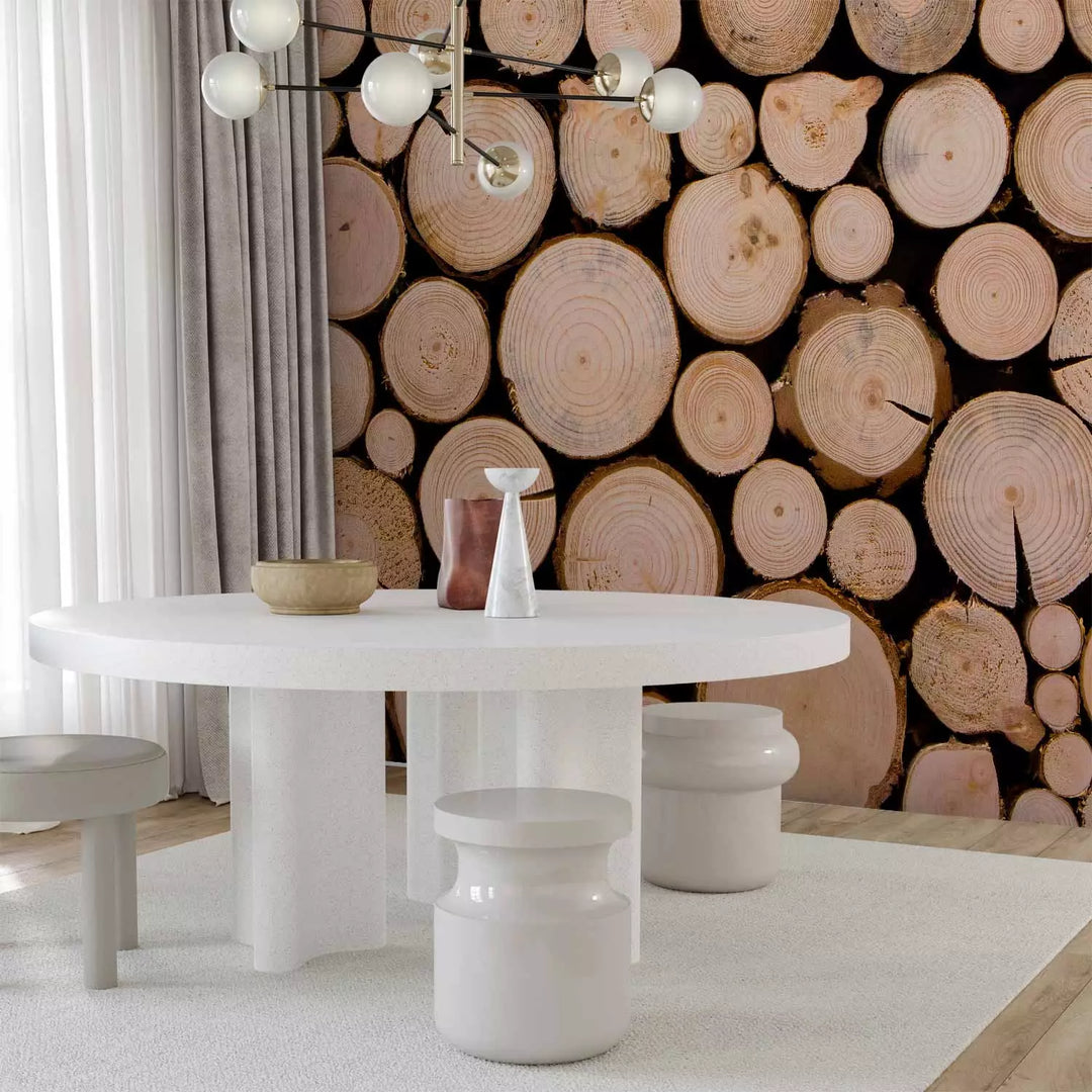 Fototapetes - Nocirsti koki ar redzamiem gredzeniem - 149878 G-ART