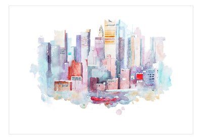 Wall Murals - Watercolor portrait of New York, 150973 G-ART