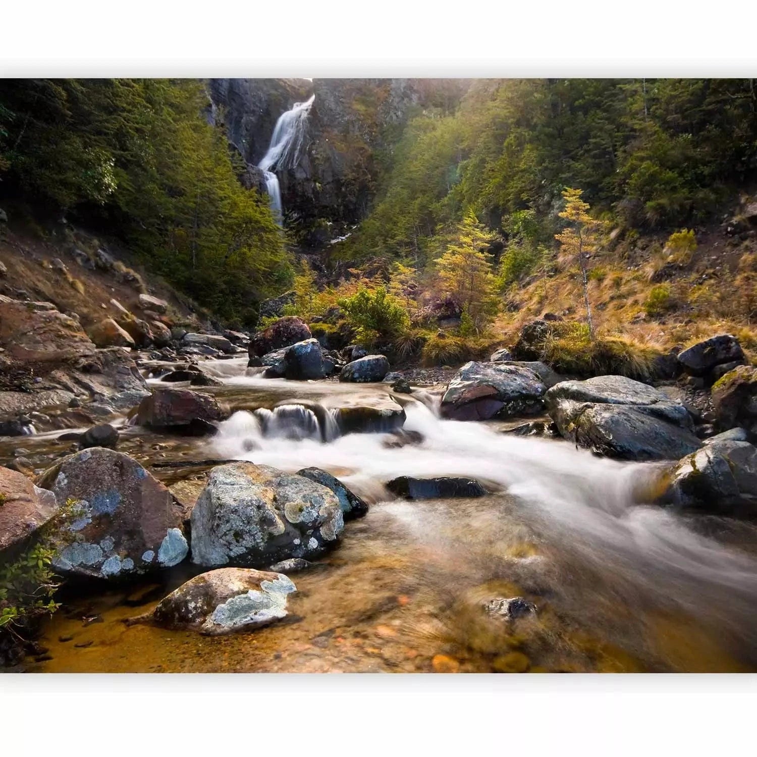 Fototapetes - Ohakune - ūdenskritumi Jaunzēlandē G-ART