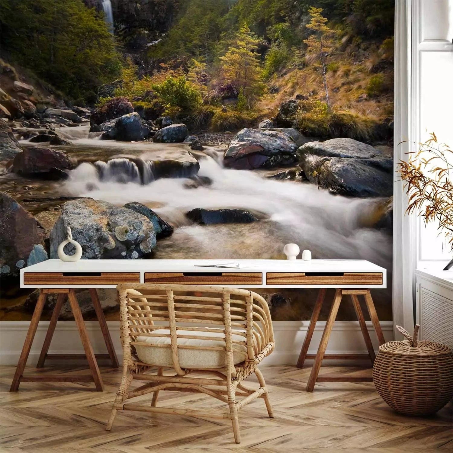 Fototapetes - Ohakune - ūdenskritumi Jaunzēlandē G-ART