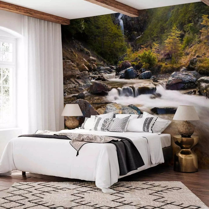 Fototapetes - Ohakune - ūdenskritumi Jaunzēlandē G-ART