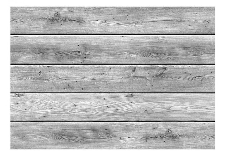 Fototapetes ar koka imitāciju pelēkā krāsā G-ART
