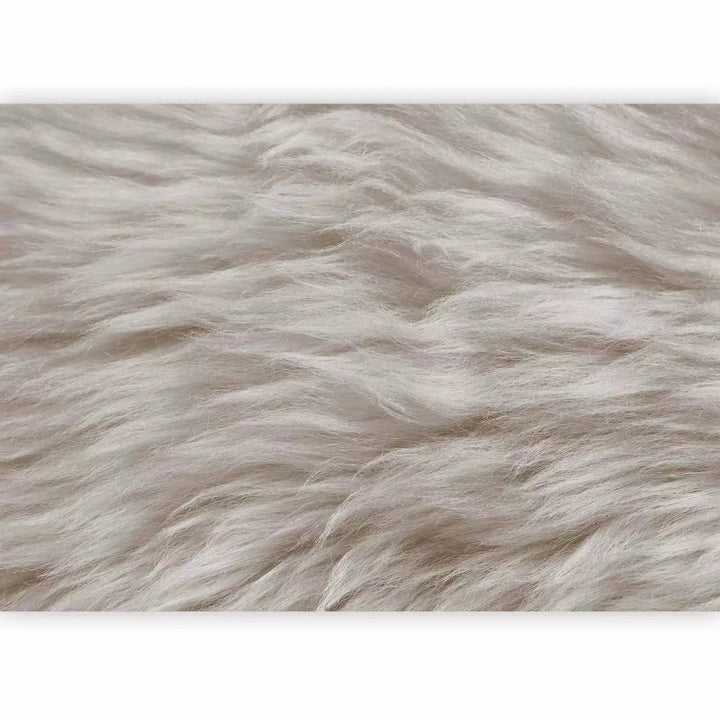 Pūkains mākslīgais tekstils Silver Sand krāsā #C3BEB8 G-ART