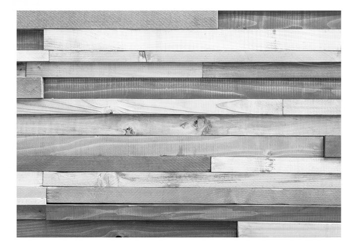 Fototapetes ar koka imitāciju pelēkā krāsā G-ART