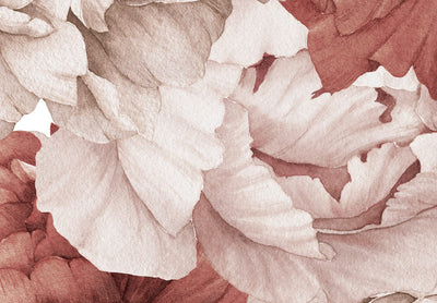 Fototapetai - Bijūnai - ryški rožinių atspalvių gėlių kompozicija, 143827 G-ART