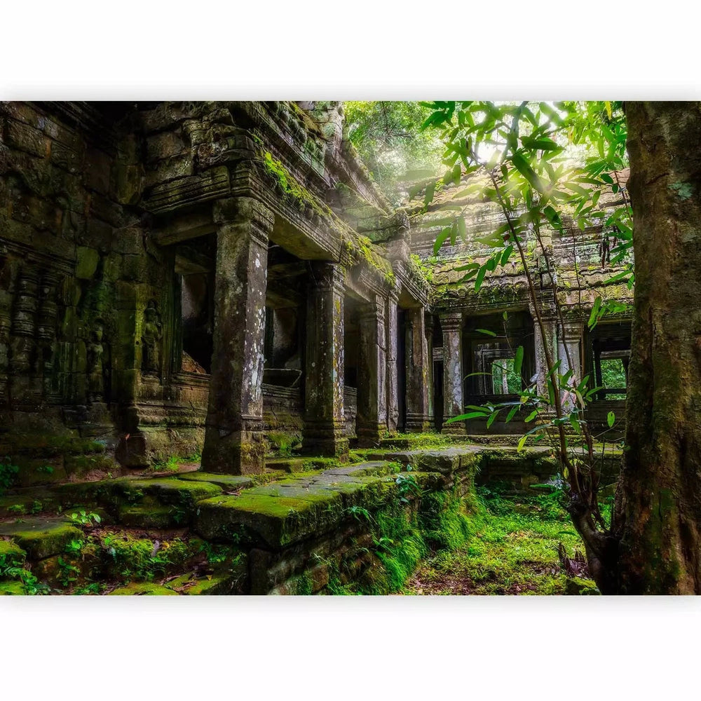 Fototapetes - Preah Khan - vecs templis - zaļā krāsā G-ART