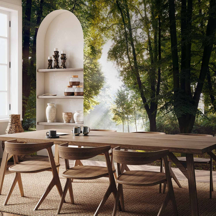 Fototapetes ar skaistu parku - Rīta pastaiga, 90535  G-ART