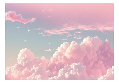 Fototapetes - Rozā mākoņi uz zila horizonta, 150564 G-ART
