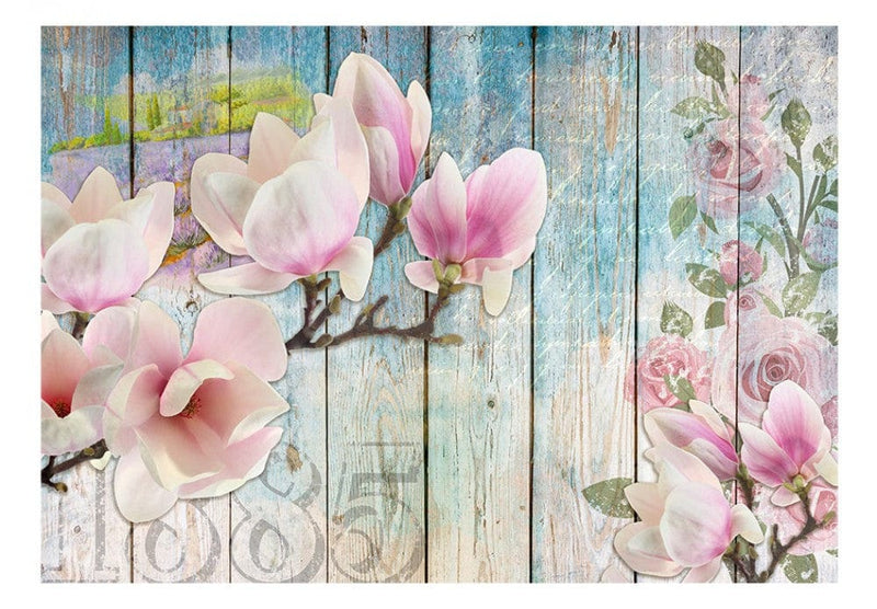 Fototapetes Rozā ziedi uz koka - 62455 G-ART