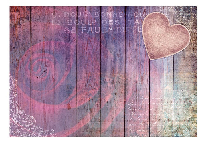 Fototapetes ar rozi uz violeta koka faktūras G-ART