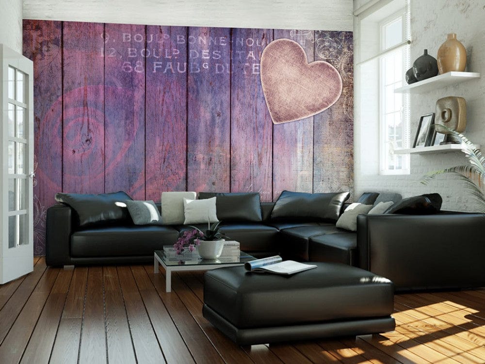 Fototapetes ar rozi uz violeta koka faktūras G-ART