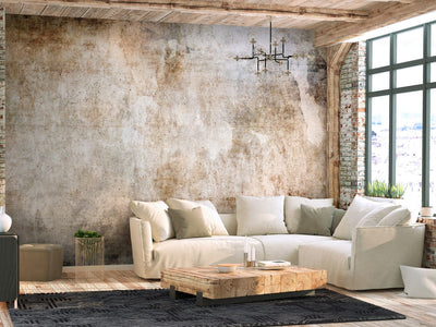 Wall Murals - Rust texture - abstraction in pastel brown, 143237 G-ART