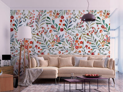 Wall Murals - Red berries - 143015 G-ART