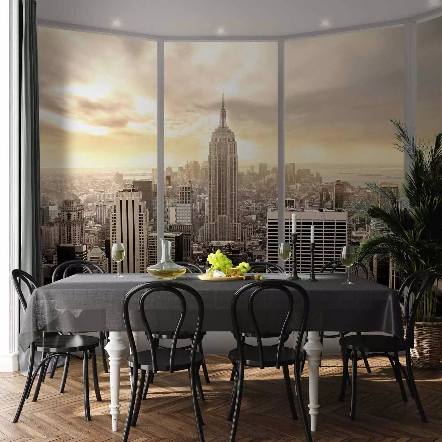 Wall Murals - Wall Murals overlooking New York from a large window ...